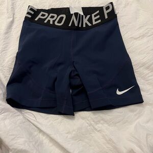 Nike Women's Navy Pro Shorts